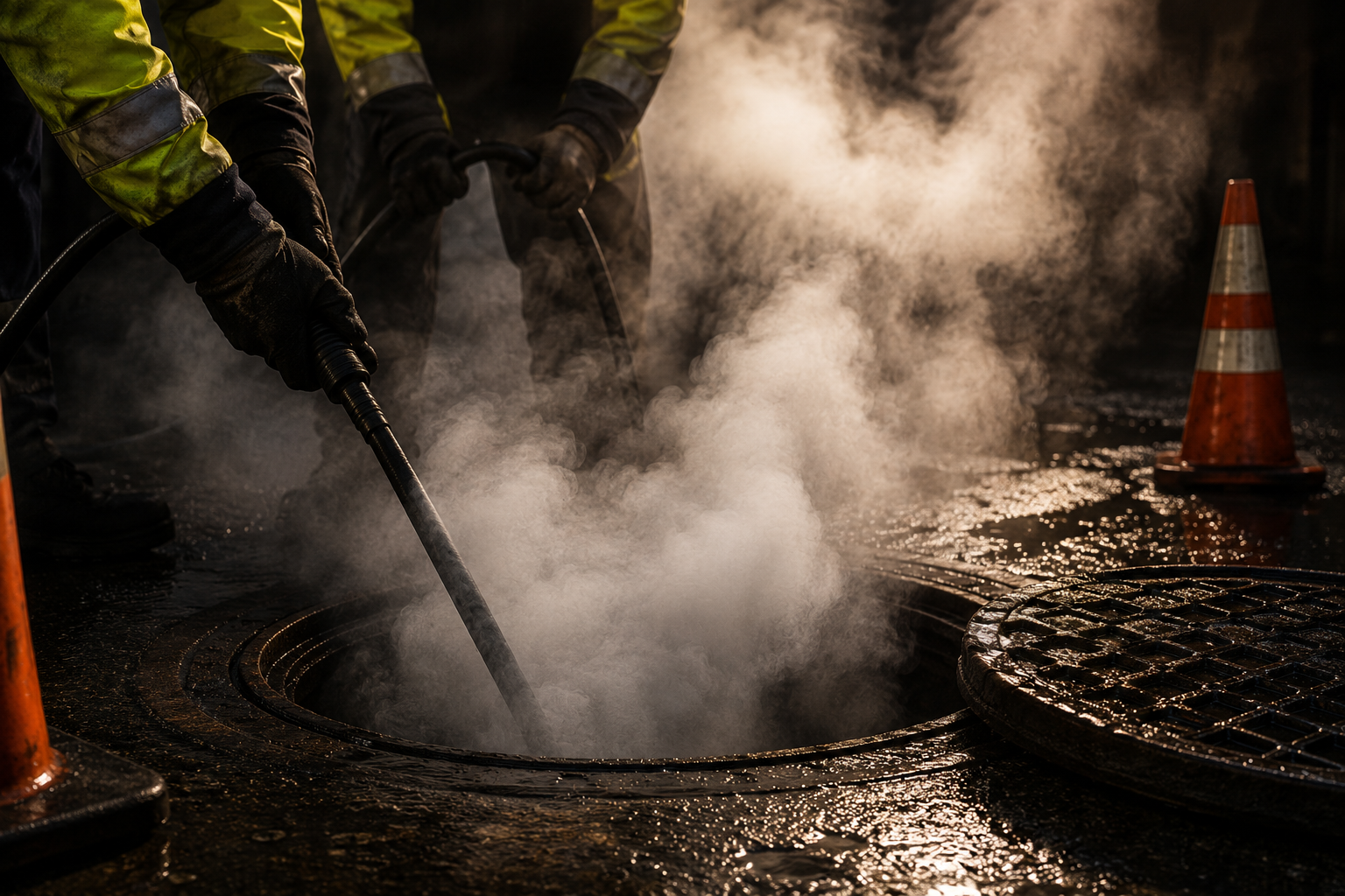 Manhole Cover Smoke Blowers