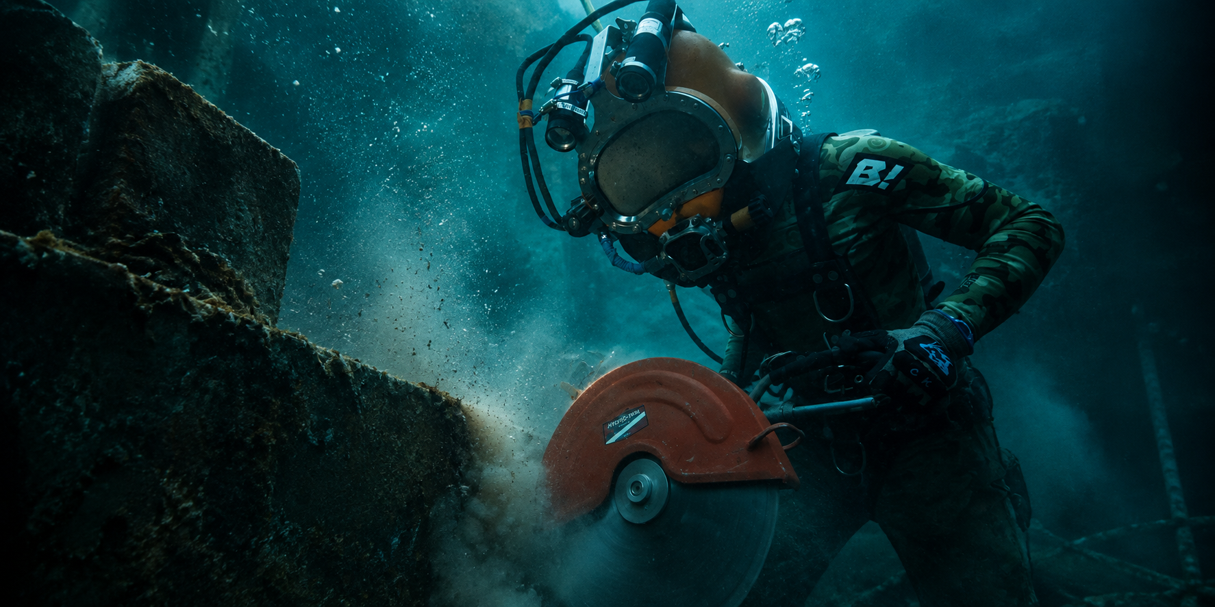 Underwater Hydraulic Cut-Off Saws