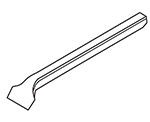CS Unitec 704.3205 7" Square Cranked End Chisel Bit (3/8" Width)
