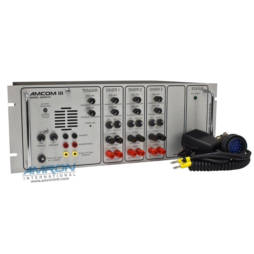 AMCOM III 2830R-01 Three-Diver Rack Mount Communicator