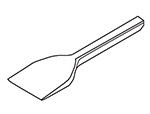 CS Unitec 704.3110 Square ATEX Chisel Bit (2" Width)