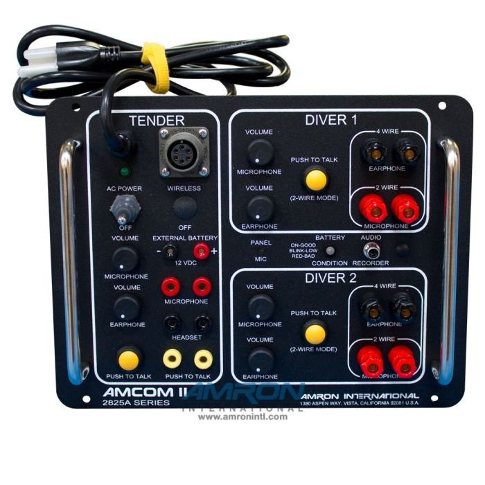 Amron 2825A-05 Two-Diver Panel-Mount Communicator Replacement for the 8225 AMCOMMAND™ II