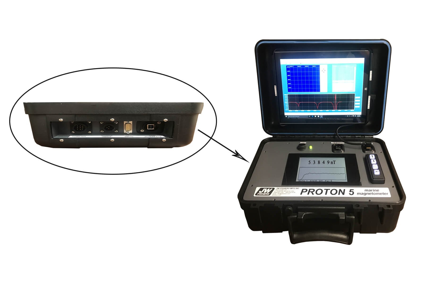 JW Fishers Proton 5 Boat Towed Magnetometer