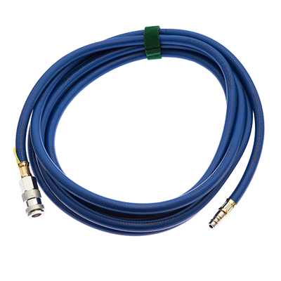 Sava Blue inflation hose, 16 ft, Nytrile with Safety couplers (8 Bar/116 PSI)