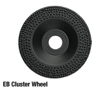 CS Unitec EB Cluster (Cleaning – Grinding) Wheels – Eco Brazing (EB) diamond cluster wheel 7" dia. X 7/8" arbor 80 grit