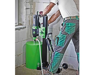 CS Unitec Hand-Held Core Drill, Wet & Dry, Electric, 24.5 Amp, 230 / 500 / 1030 RPM, Wt: 28 lbs.