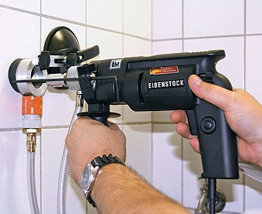 CS Unitec Mini Wet Diamond Drill Kit, END 712 P with case, centering aid and 3 diamond bits