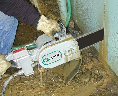 CS Unitec CS 536664-1 10" Pneumatic Concrete Cutting Chain Saw