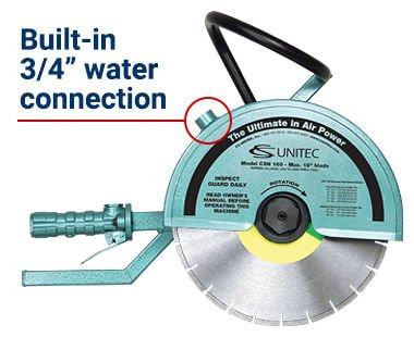 CS Unitec 9.5hp 18" Hand Held Pneumatic Cutoff Saw