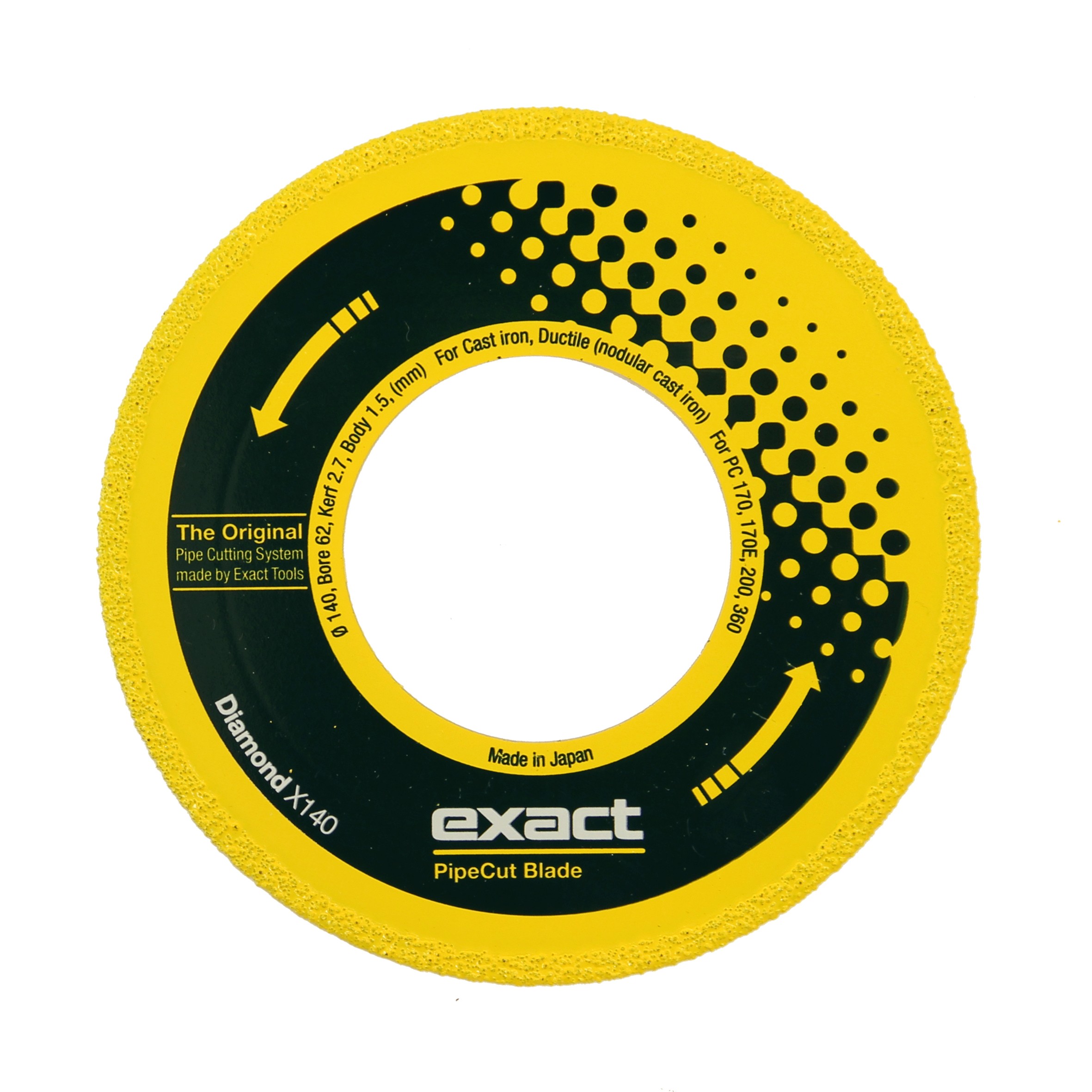 EXACT DIAMOND X140 Diamond Pipe Cutting Blade