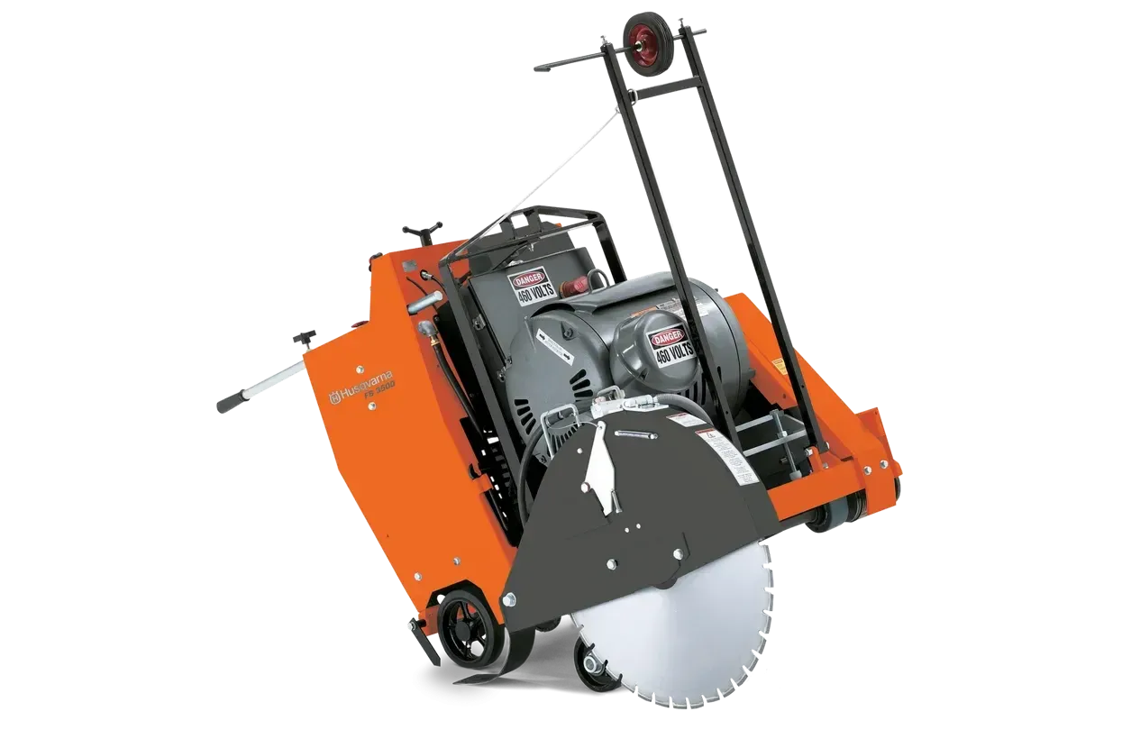 Husqvarna FS 3500 E 30 in Electric Concrete & Asphalt Flat Saw - 30 hp (22 kW), 30 in (750 mm) Blade, 12 in (305 mm) Cutting Depth