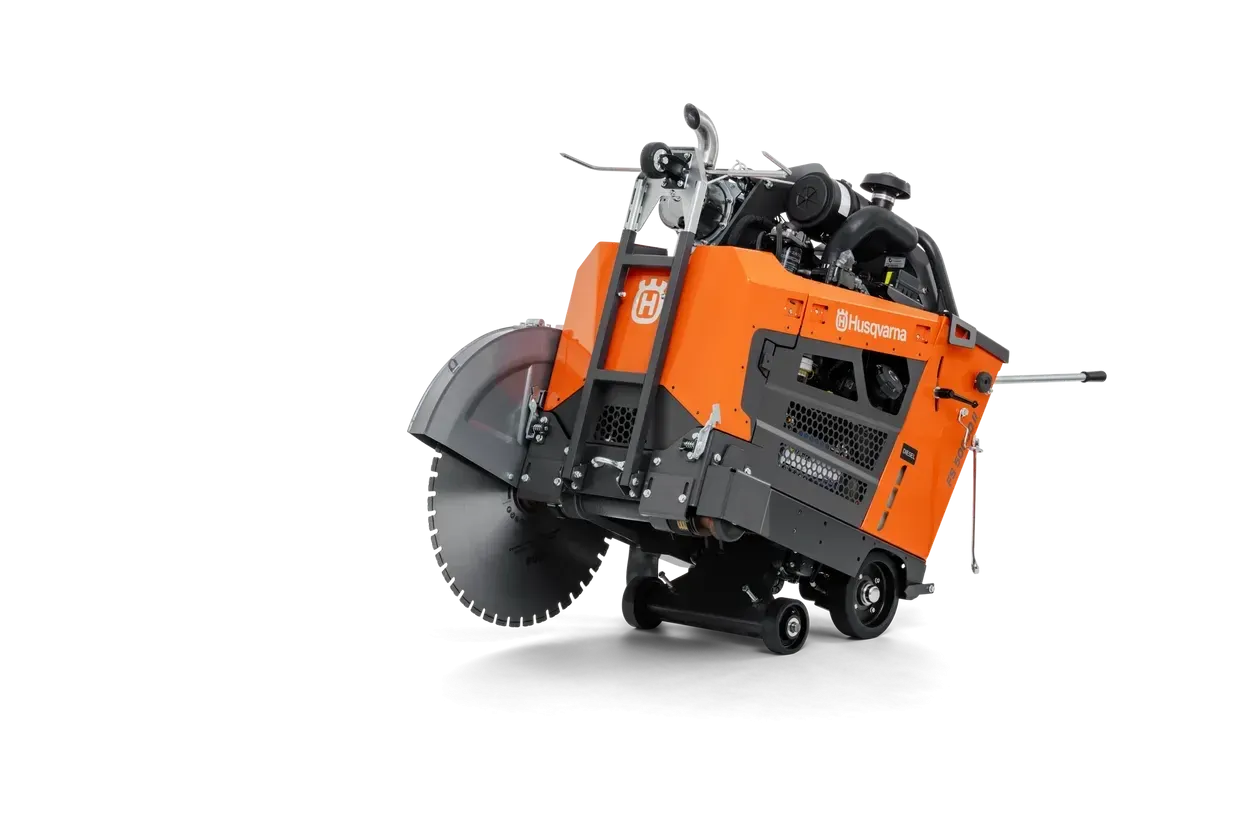 Husqvarna FS 5000 D 26-Inch 1-Speed Diesel Concrete & Asphalt Flat Saw - 47.6 hp (35.5 kW), 26 in (660 mm) Blade, 10.5 in (267 mm) Cutting Depth, E-Tracking & Blade Clutch