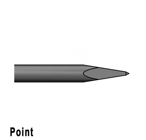 Brunner & Lay L02F09 Moil Point 9" .580" Hex Shank Round Collar