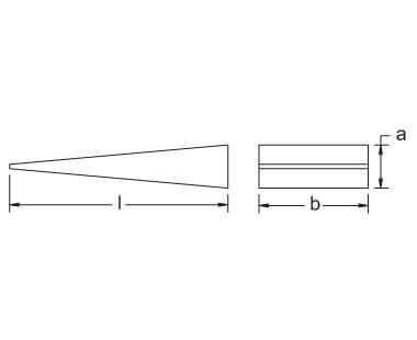 CS Unitec Non-Sparking Ex1101U-3A Flange Wedge with Lanyard Hole AlBr