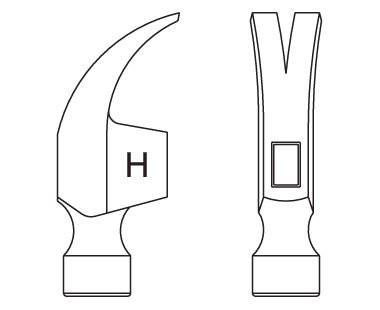 CS Unitec Non-Sparking EX122U-0075B Claw Hammer CuBe