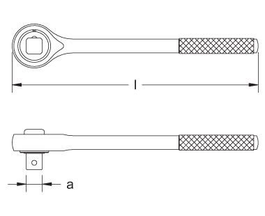 CS Unitec Non-Sparking EX1501S-A-A 3/8" Ratchet Wrench AlBr