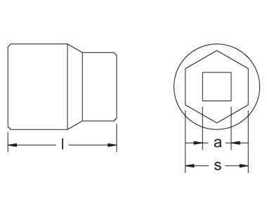 CS Unitec Non-Sparking EX1503B-7A 7MM Socket 1/2" Drive AlBr