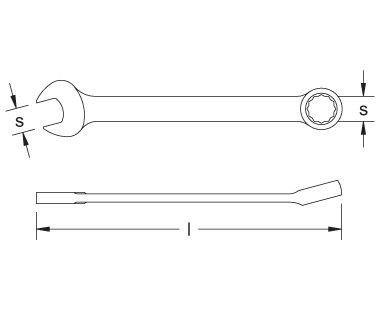CS Unitec Non-Sparking Ex206-095UB 1-1/16" Combination Wrench CuBe