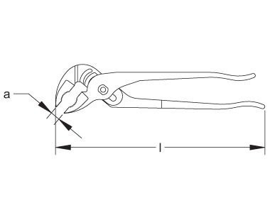 CS Unitec Non-Sparking Ex604-12B 12" Groove Joint Pliers CuBe