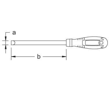CS Unitec Non-Sparking Ex801-6B 6" Flat Head Screwdriver