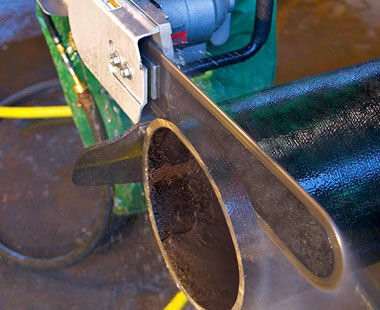 CS Unitec 11hp 20" Pneumatic PowerGrit Chain Saw for Ductile Pipe, and cast iron