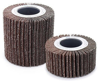 CS Unitec PTX Flap Wheel – with radial abrasive cloth flaps - 4"  x  4-1/4", 120 grit