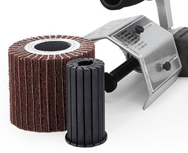 CS Unitec PTX Eco Smart Surface Finisher (47002A) – 12.27 Amp (1350 Watts) 110 Volt / 60 Hz, includes 10ft. QUICK-LOCK cable and 1 fleece wheel, 4" x 4-1/4".
