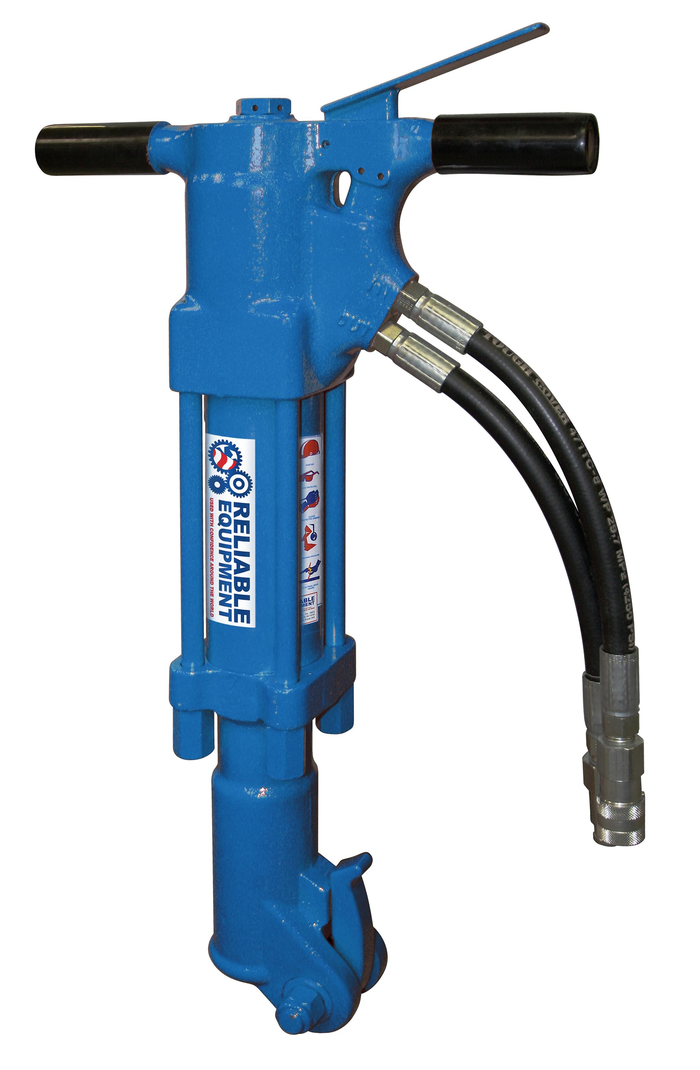 Reliable Equipment REL-45BR Hydraulic 1-1/8" Shank Medium Duty Breaker (Includes Hose Whips & Couplers)