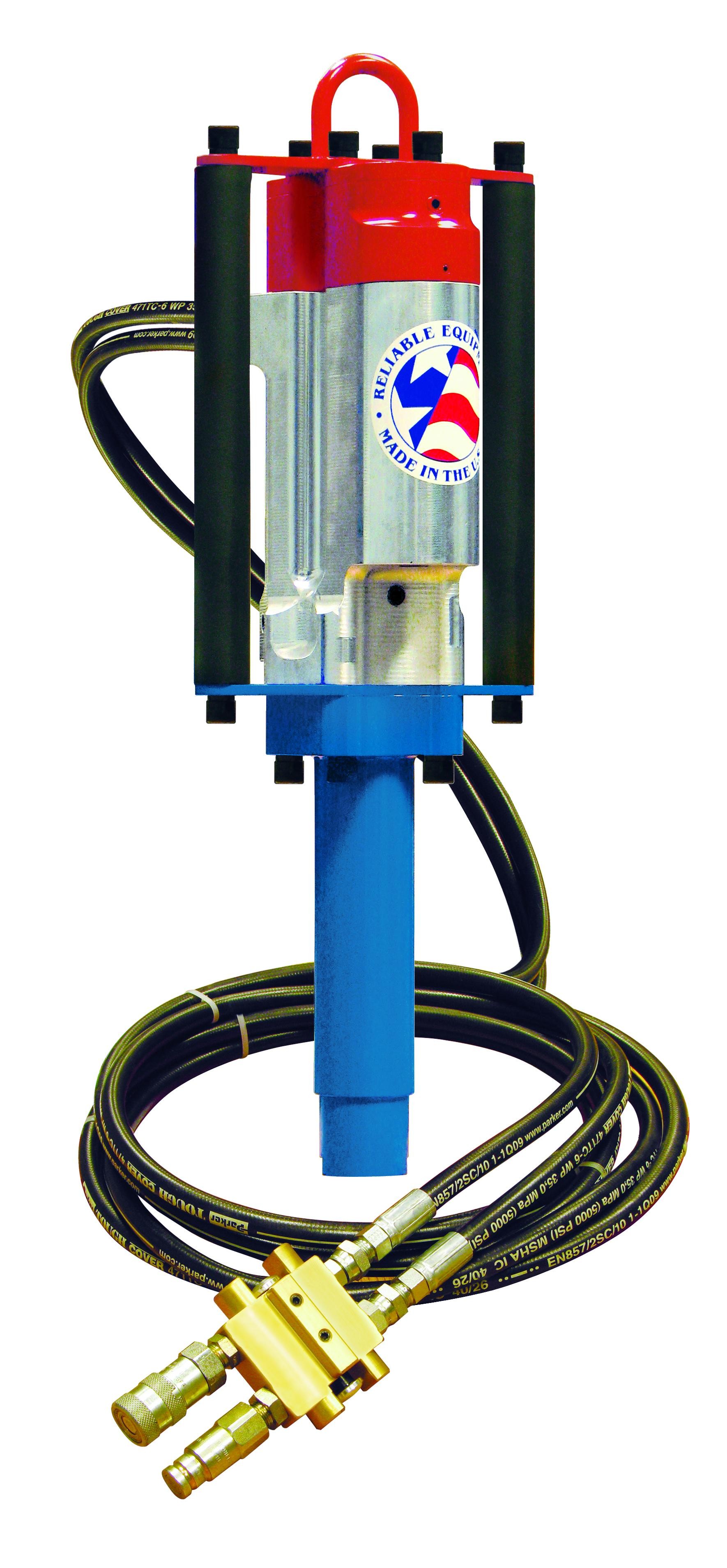 Reliable Equipment REL-GRD-5/8 Hydraulic Ground Rod Driver (Includes Hose Whips and Couplers)