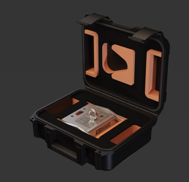 Blumags Pro BM500S underwater Stainless Steel Magnet W/ Carry Case (1100 lbs Holding Force)