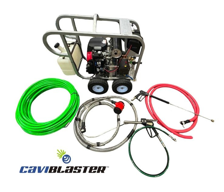 CaviBlaster 1228-G Cart Mount Gasoline Engine