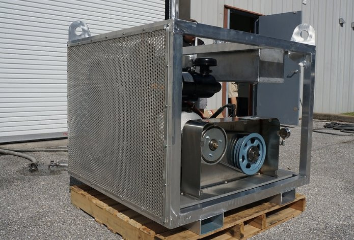 CaviBlaster 2022-D Alum Skid w/Fork-lift Slots