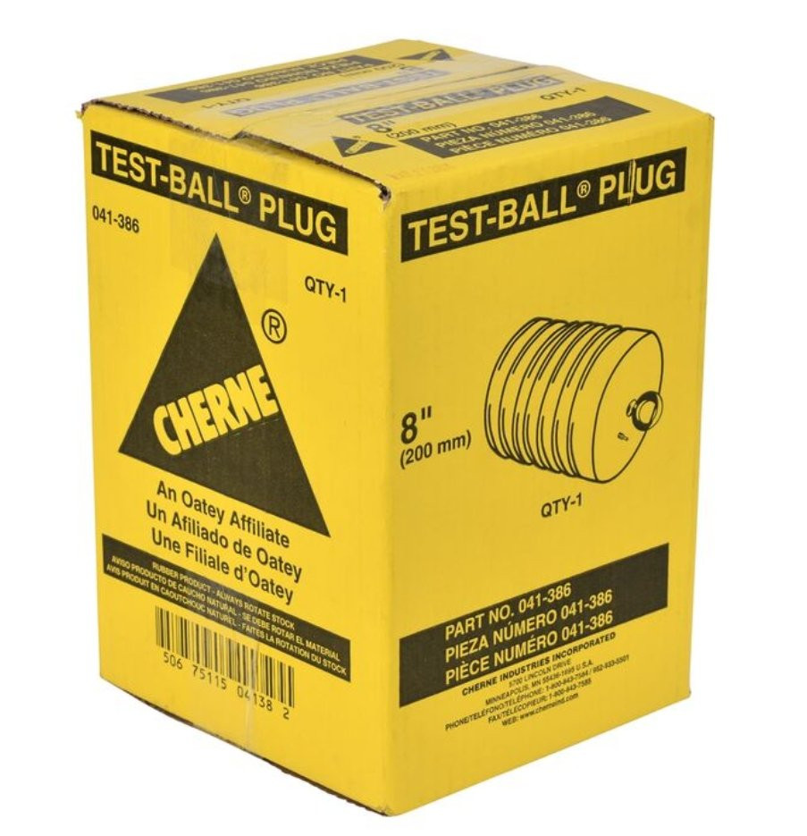Cherne 41386  8 in. Test-Ball Plug
