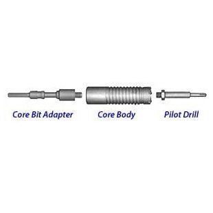 CS Unitec SDS MAX Core Bit 3", 6" Depth, (includes adapter PAT-SMAX & Pilot PC-9200)