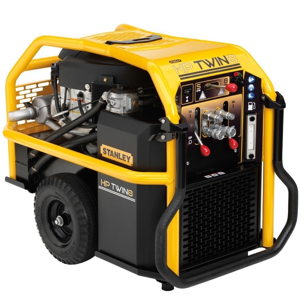 Stanley HP28B02 (TWIN8) Twin Circuit Portable Hydraulic Power Unit - 2 each 5 or 8 gpm Output Capacity