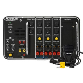 AMCOM III 2830A-04 Three-Diver Portable Communicator with Air Controls and Internal Charger