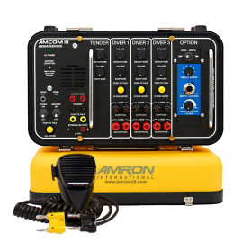 AMRON 2830A-12 Three-Diver Portable DSP3 Helium Speech Unscrambler with Outdoor AC Power Module and International Locking Power Cord