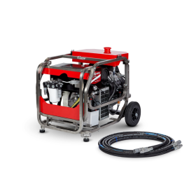 Joint Zone K0525 Raptor Hydraulic Power Unit 18hp Yamaha (5-10 gpm) w/ 50' Hose Set