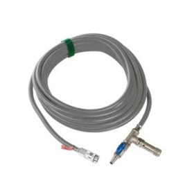Sava 615215  Yellow inflation hose, 33 ft, W/ Shut-Off + Safety Valve (8 Bar/116 PSI)