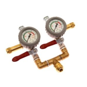 Sava 76682 Ball Valve Hand-held Dual Fitting Inflation Controller (8 Bar/116 PSI)