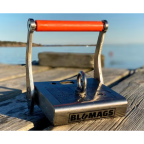Blumags Pro BM800S Underwater Stainless Steel Magnet W/ Carry Case (1750 lbs Holding Force)