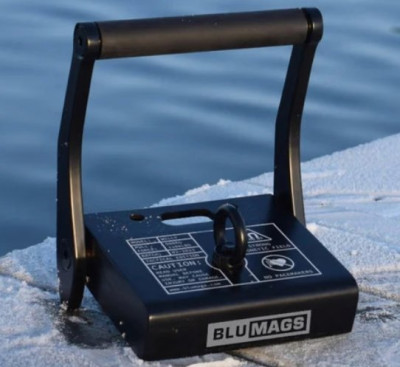 Blumags Willy 800 Tactical Underwater Stainless Steel Magnet W/ Carry Case (1750 lbs Holding Force)