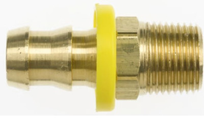 Sava 25SSIN13SXZ EU Interchange male safety coupler w 1/4" Zinc Plated Steel w/ Hose Barb