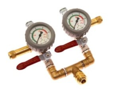 Sava 76682 Ball Valve Hand-held Dual Fitting Inflation Controller (8 Bar/116 PSI)