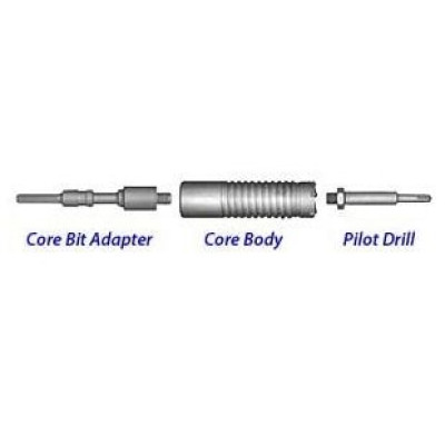 CS Unitec SDS MAX Core Bit 2-1/2", 6" Depth, (includes adapter PAT-SMAX & Pilot PC-9200)