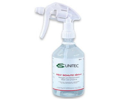 CS Unitec POLY Protection – cleans and preserves (oil film) finished and polished surfaces - 17 oz. Spray bottle