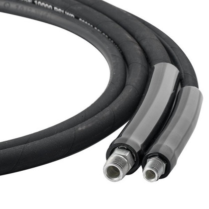 CS Unitec 25' Hose, 1/2" feed and 1/2" return with 3/8" flush face couplers