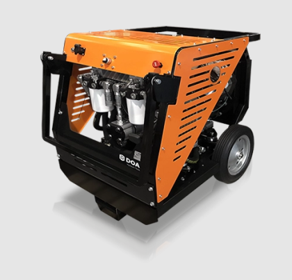 DOA K0480 Dinamo D Hydraulic Diesel Power Unit 21HP Raywin (5-13 gpm) w/ 50' Hose Set