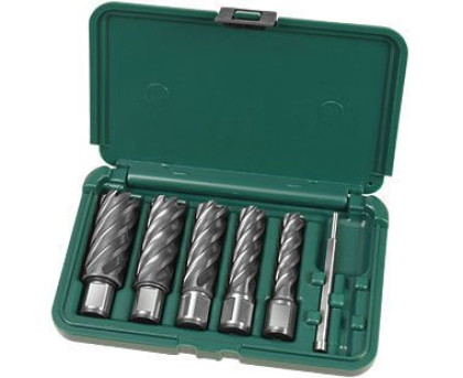 CS Unitec 2" depth Hornet Carbide Cutter Kit includes 9/16",11/16", 13/16", 15/16", 1-1/16", pilot pin & carrying case.
