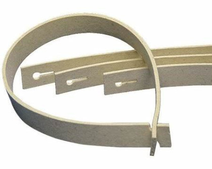 CS Unitec PTX Felt Belt (open) – with patented buttonhole fastening system. For use with grinding belt rollers and our polishing compounds and creams. Use a separate felt belt for each compound and cream grit. Do not use compounds with different grits on